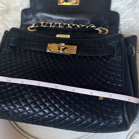 Black Bally Quilted Leather Shoulder Bag - Picture 11 of 14